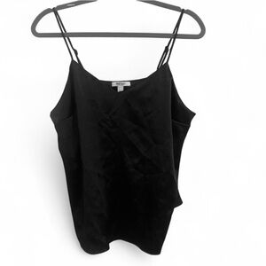NINE WEST BLACK SPAGHETTI STRAP CAMISOLE TANK TOP SIZE LARGE